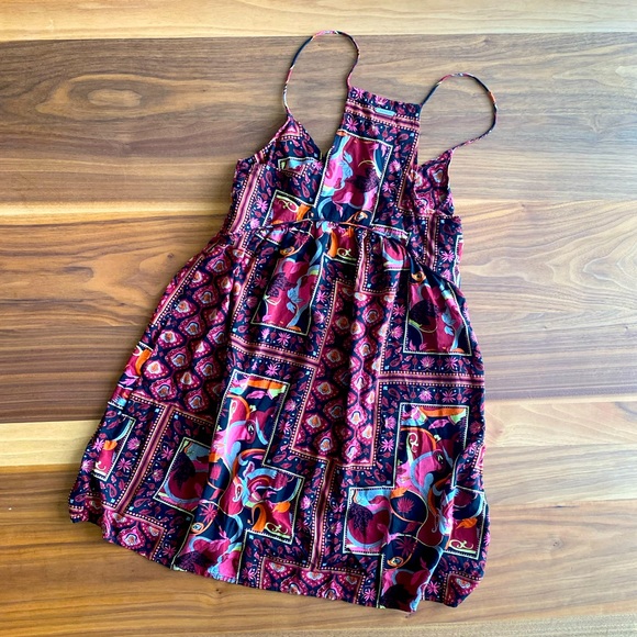 Insight Y2K Bohemian V-Neck Babydoll Mini Dress - Picture 8 of 9